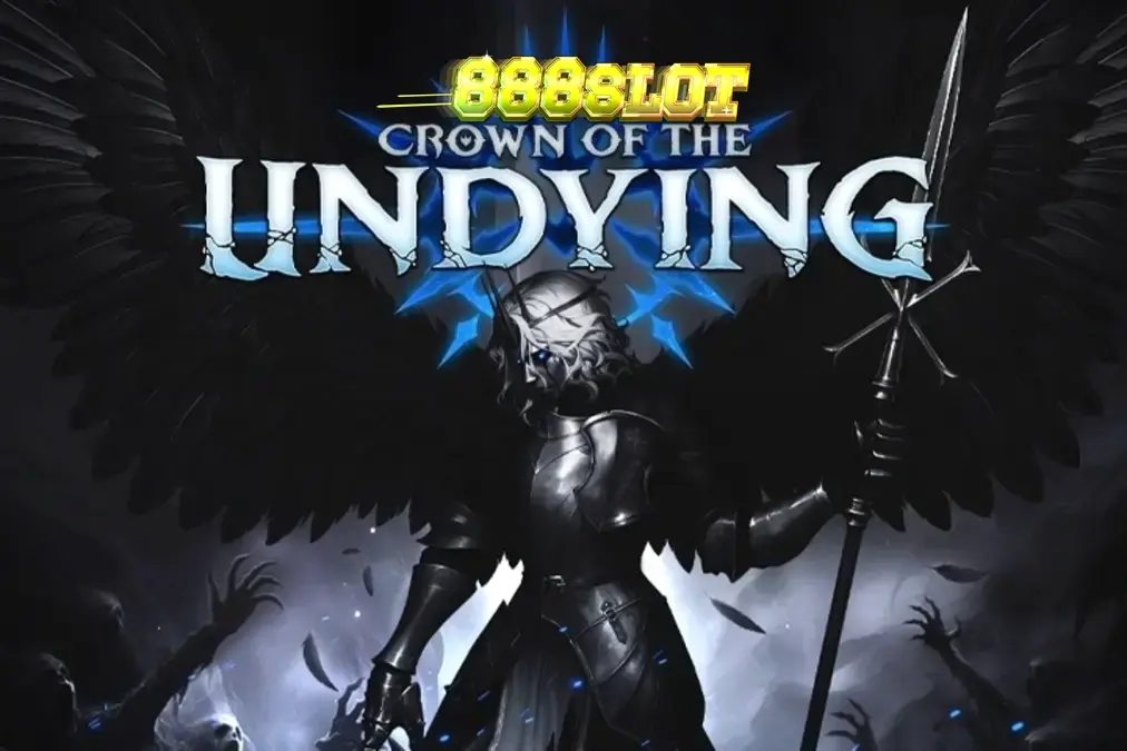 Tampilan visual slot Crown of the Undying dengan tema fantasi gelap