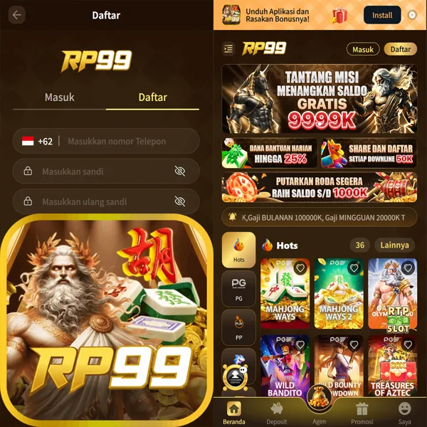 RP99 Bonus Member Baru 100%